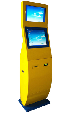 Chiosco doppio interattivo di pagamento di auto dello schermo con lo stampatore termico Cash Acceptor
