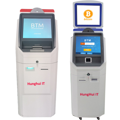 Chiosco di BANCOMAT di BTM IPC BNR Bitcoin, macchina a 21,5 pollici di pagamento di auto