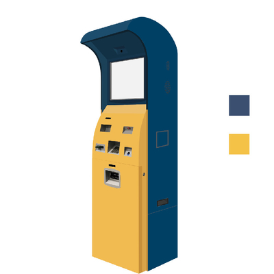 Modo di modo 2 del chiosco 1 di pagamento del touch screen della macchina di bancomat di HungHui Btc