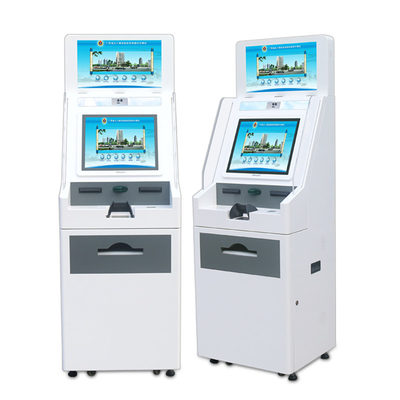 Stazione di stampa a doppio schermo touch screen self-service