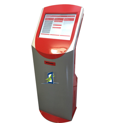 Chiosco interattivo del touch screen della Banca della macchina a 19,1 pollici di BANCOMAT con la stampante del biglietto